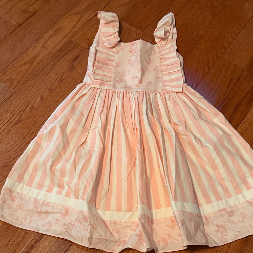 Darling Mae by Ric Rac & Ruffles Pink Stripe Ruffled Sundress